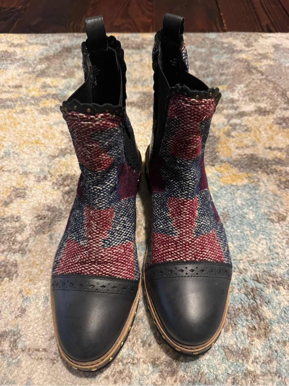 Free People Textile Atlas Chelsea Boot, Size 38.5 - Picture 3 of 5